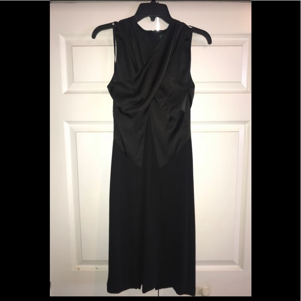 Ralph Lauren Little Black Midi Dress Size 4